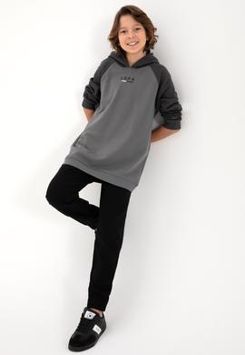 Erkek Çocuk Siyah Kanvas Pantolon - 50298581020