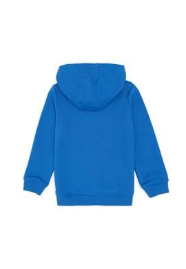 Erkek Çocuk Fermuarlı Kapüşonlu Basic Kobalt Sweatshirt - 50293472021