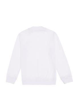 Erkek Çocuk Beyaz Basic Bisiklet Yaka Sweatshirt - 50297435091