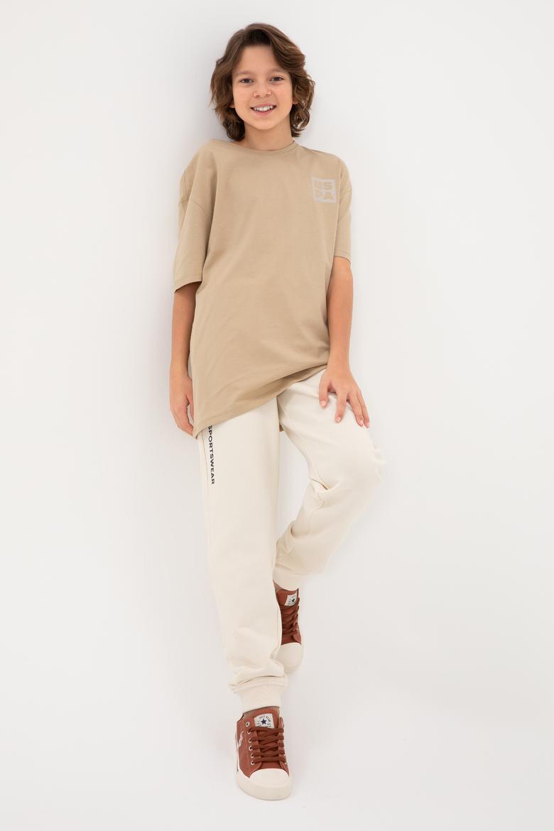 Erkek Çocuk Krem Eşofman Altı