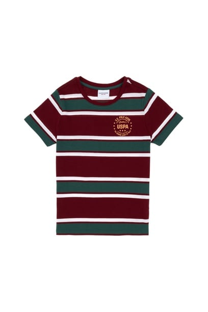 Erkek Çocuk Bordo Basic Tişört