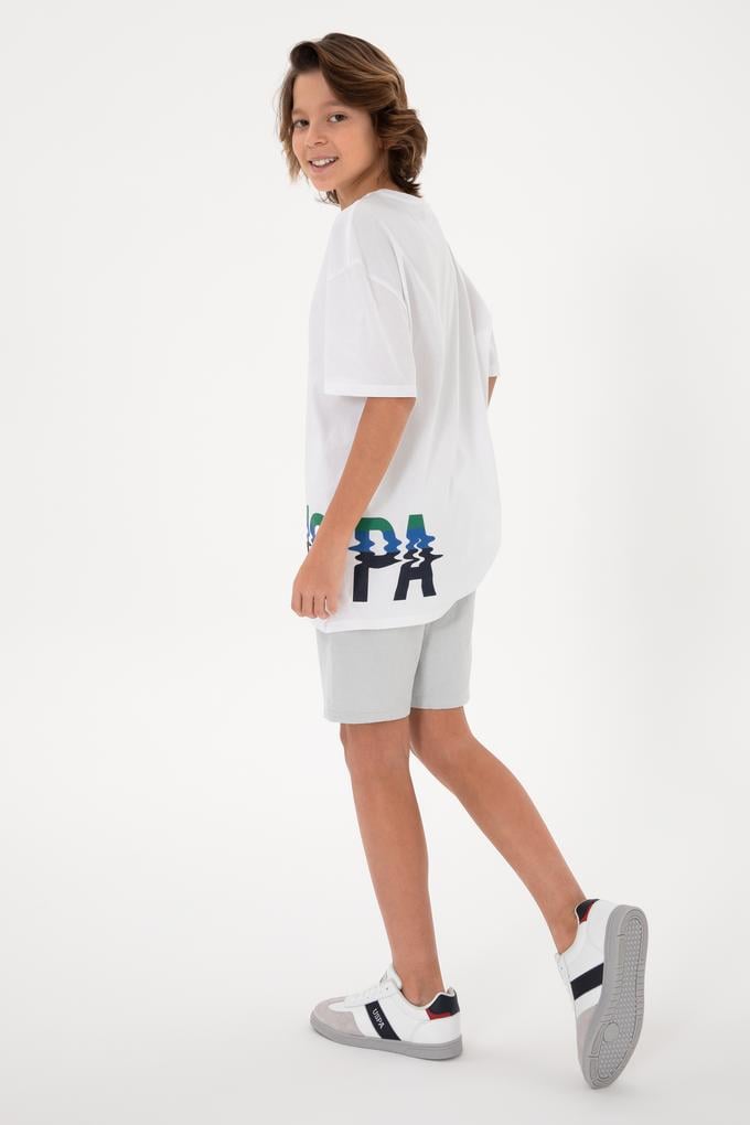 Erkek Çocuk Beyaz Tişört