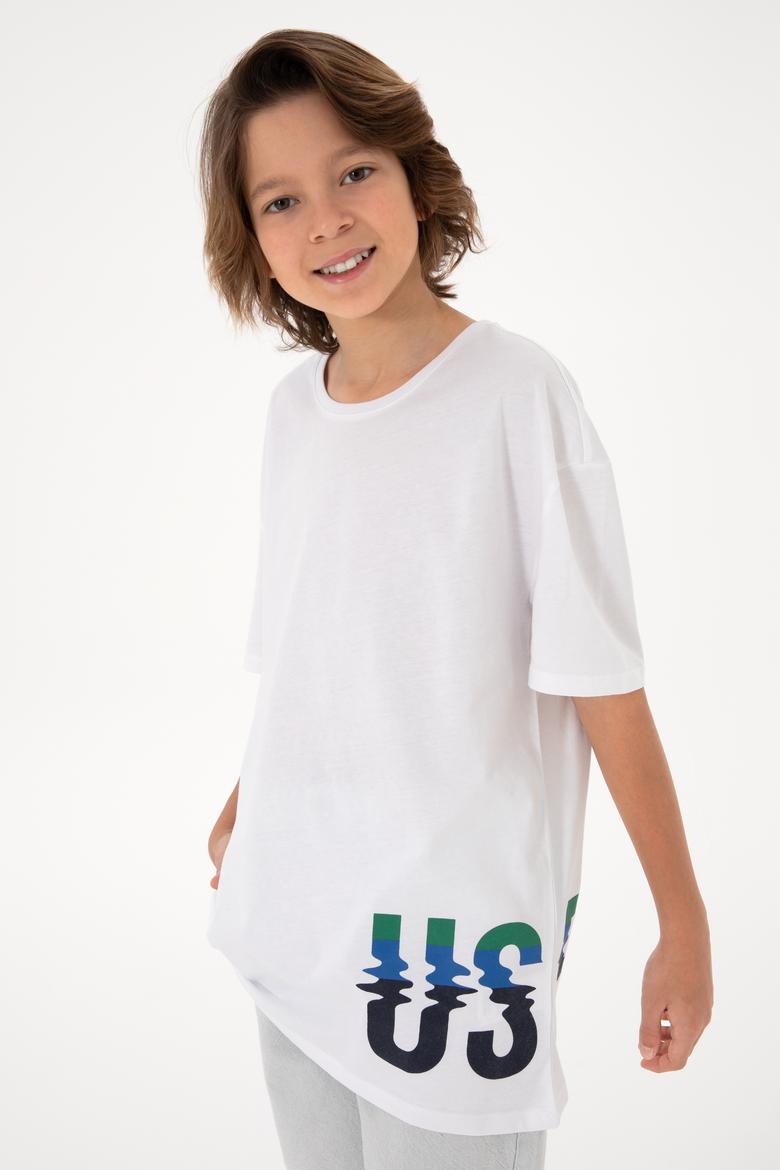Erkek Çocuk Beyaz Tişört - 50295427006
