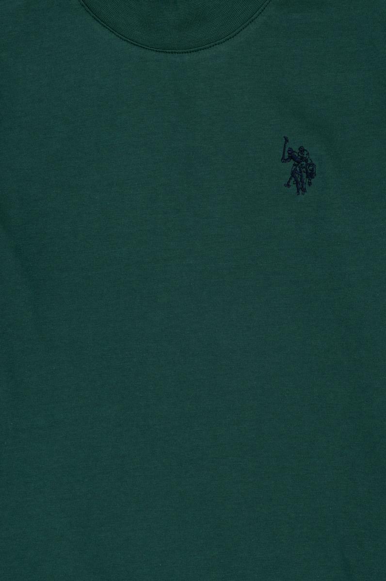 Erkek Çocuk Koyu Yeşil Basic Bisiklet Yaka Sweatshirt