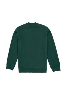 Erkek Çocuk Koyu Yeşil Basic Bisiklet Yaka Sweatshirt - 50297435063