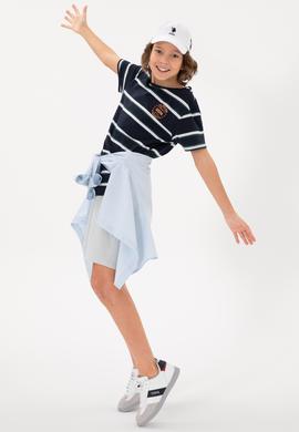 Erkek Çocuk Lacivert Basic Tişört - 50295559004