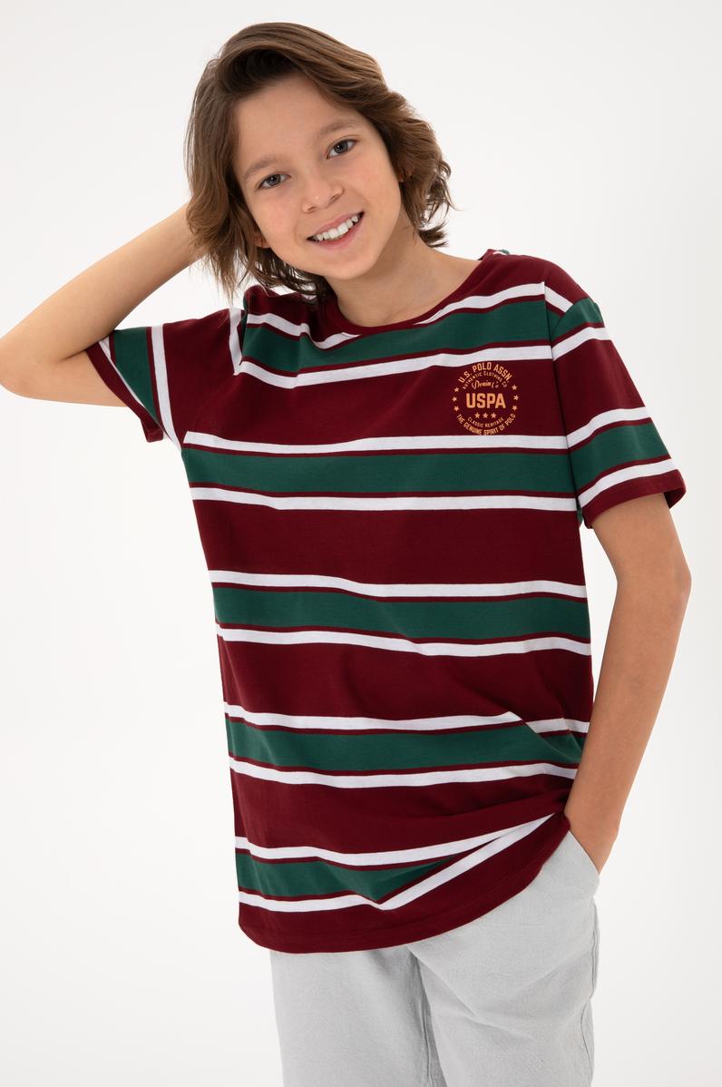 Erkek Çocuk Bordo Basic Tişört