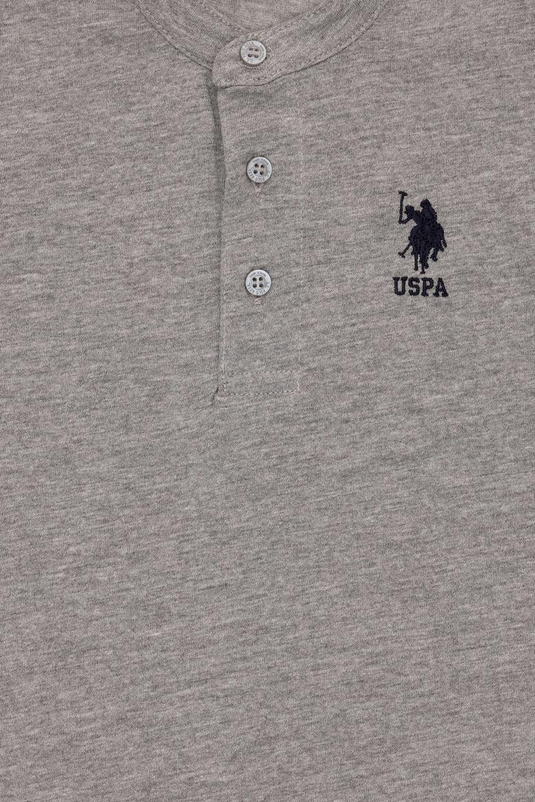 Erkek Çocuk Gri Melanj Basic Tişört - 50295504006