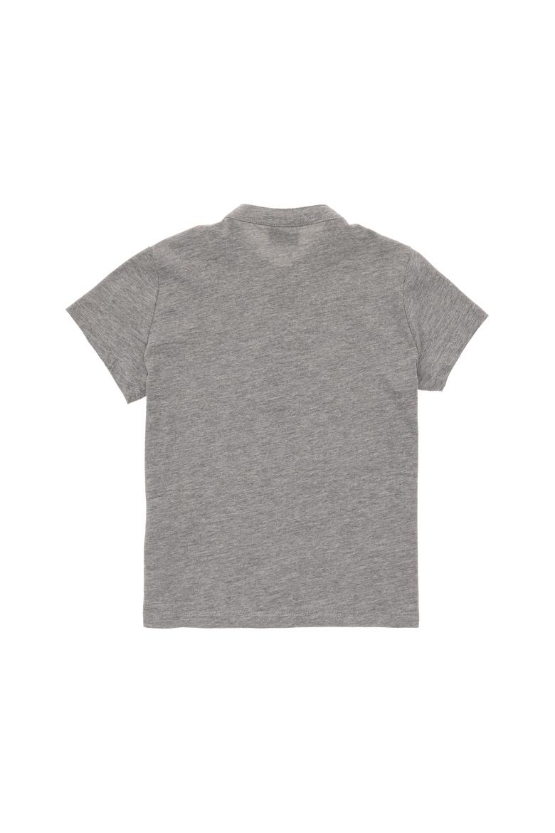 Erkek Çocuk Gri Melanj Basic Tişört - 50295504006