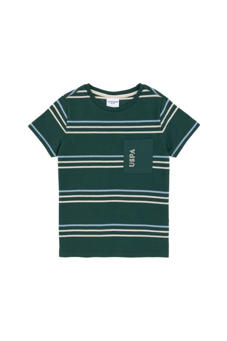 Erkek Çocuk Koyu Yeşil Basic Tişört - 50295562002