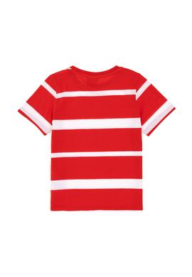 Erkek Çocuk Kırmızı Bisiklet Yaka Tişört - 50298959033