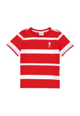 Erkek Çocuk Kırmızı Bisiklet Yaka Tişört - 50298959033