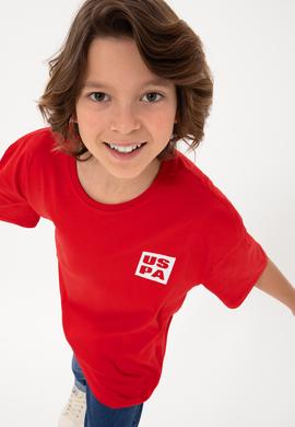 Erkek Çocuk Kırmızı Basic Tişört - 50295447027