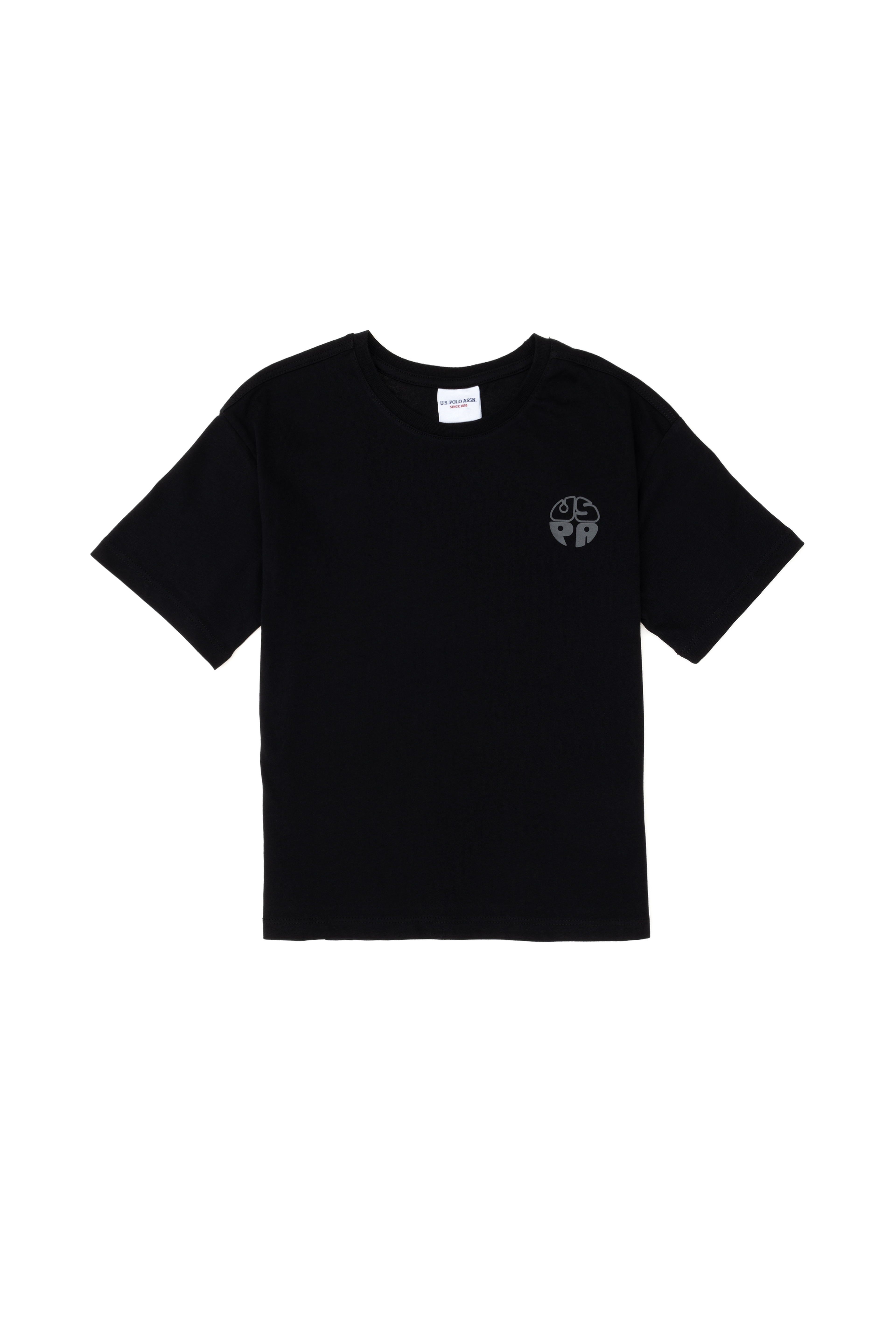 Erkek Çocuk Siyah Comfort Basic Bisiklet Yaka Tişört - Image 3
