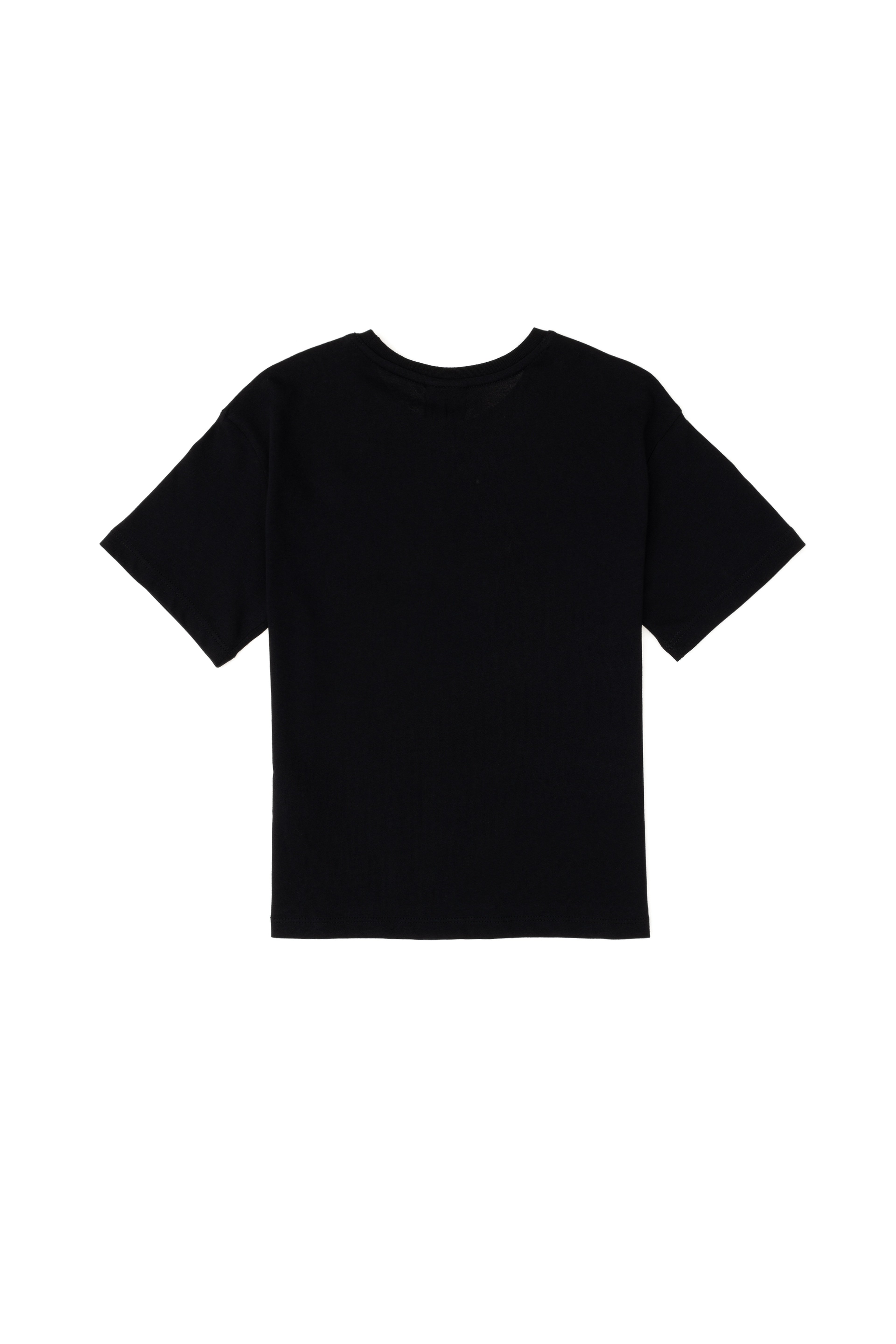 Erkek Çocuk Siyah Comfort Basic Bisiklet Yaka Tişört - Image 4