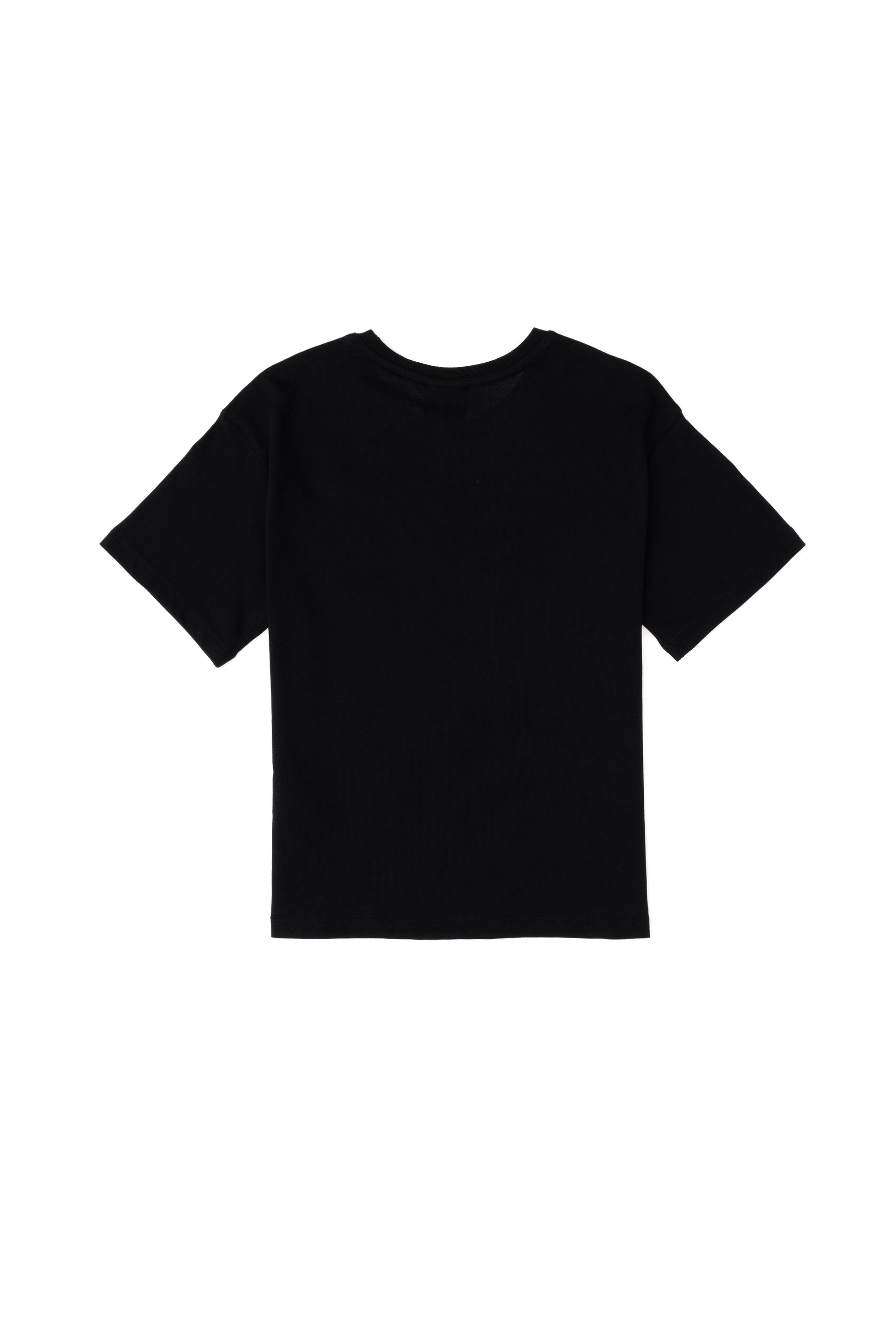 Erkek Çocuk Siyah Comfort Basic Bisiklet Yaka Tişört
