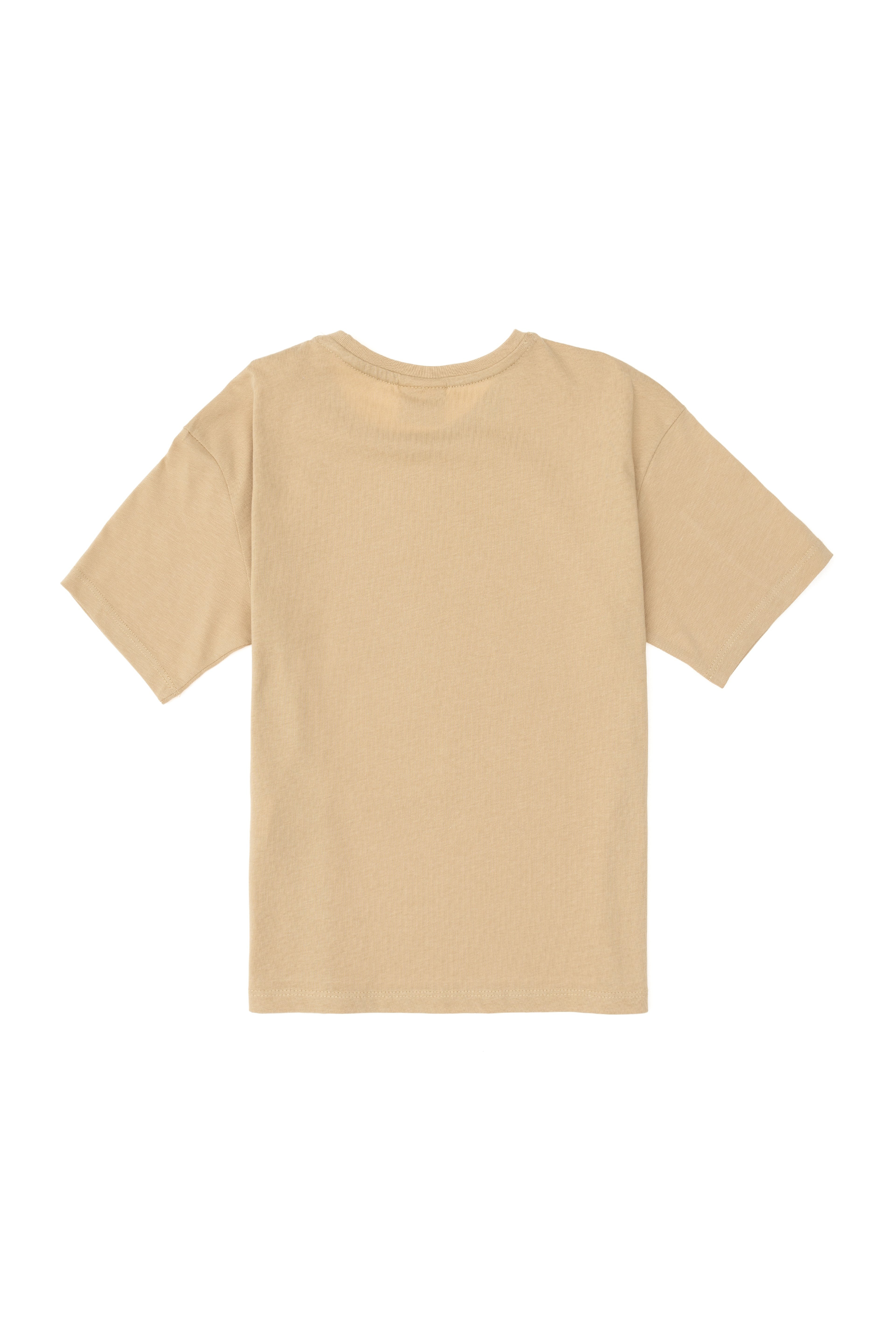 Erkek Çocuk Kum Comfort Basic Bisiklet Yaka Tişört