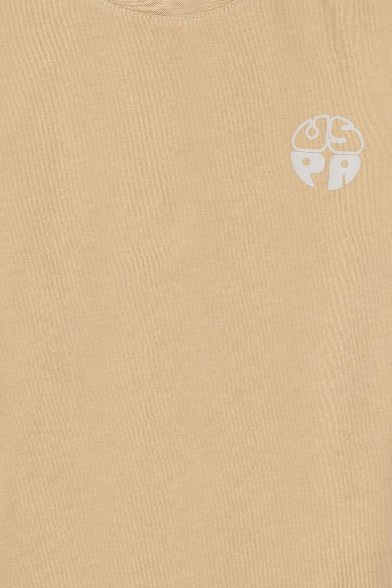 Erkek Çocuk Kum Comfort Basic Bisiklet Yaka Tişört - 50295503079