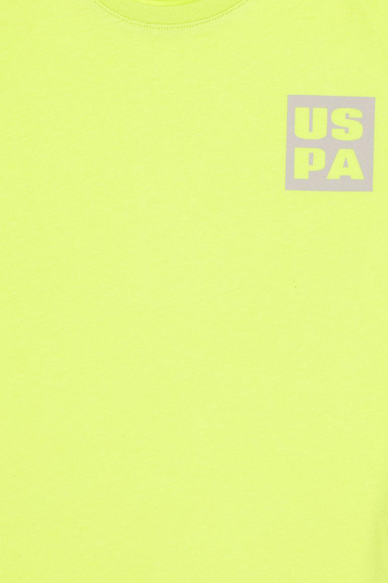 Erkek Çocuk Elma Yeşili Oversize Bisiklet Yaka Tişört - 50295447148