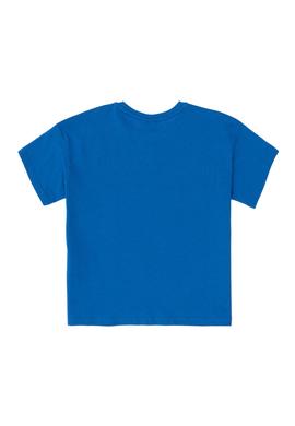 Erkek Çocuk Kobalt Oversize Bisikelt Yaka Tişört - 50298981053