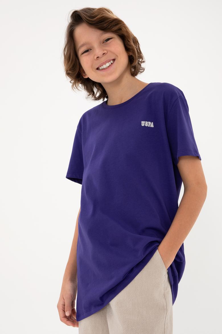 Erkek Çocuk Mor Bisiklet Yaka Tişört - 50298086096