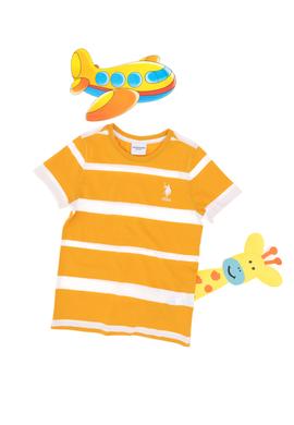 Erkek Çocuk Turuncu Bisiklet Yaka Tişört - 50298959041