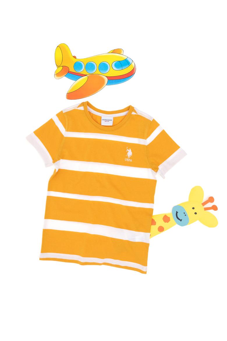 Erkek Çocuk Turuncu Bisiklet Yaka Tişört - 50298959041