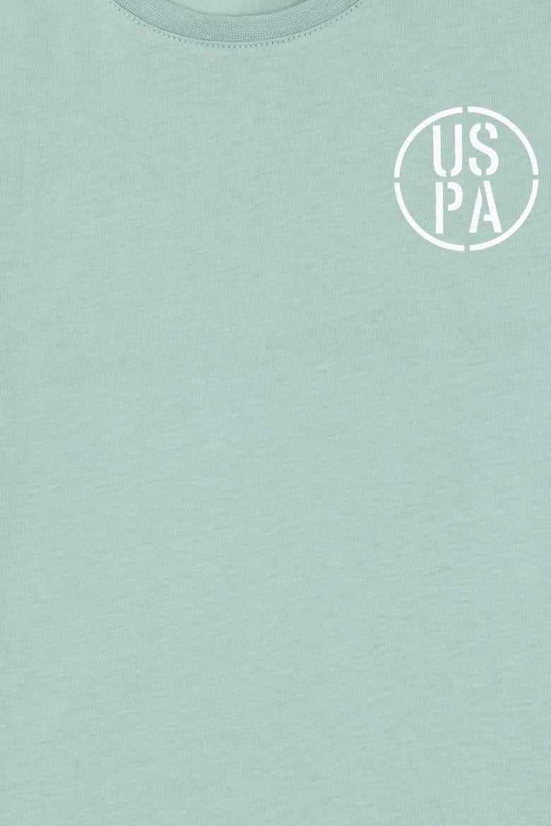 Erkek Çocuk Su Yeşili Oversize Bisiklet Yaka Tişört - 50298981075