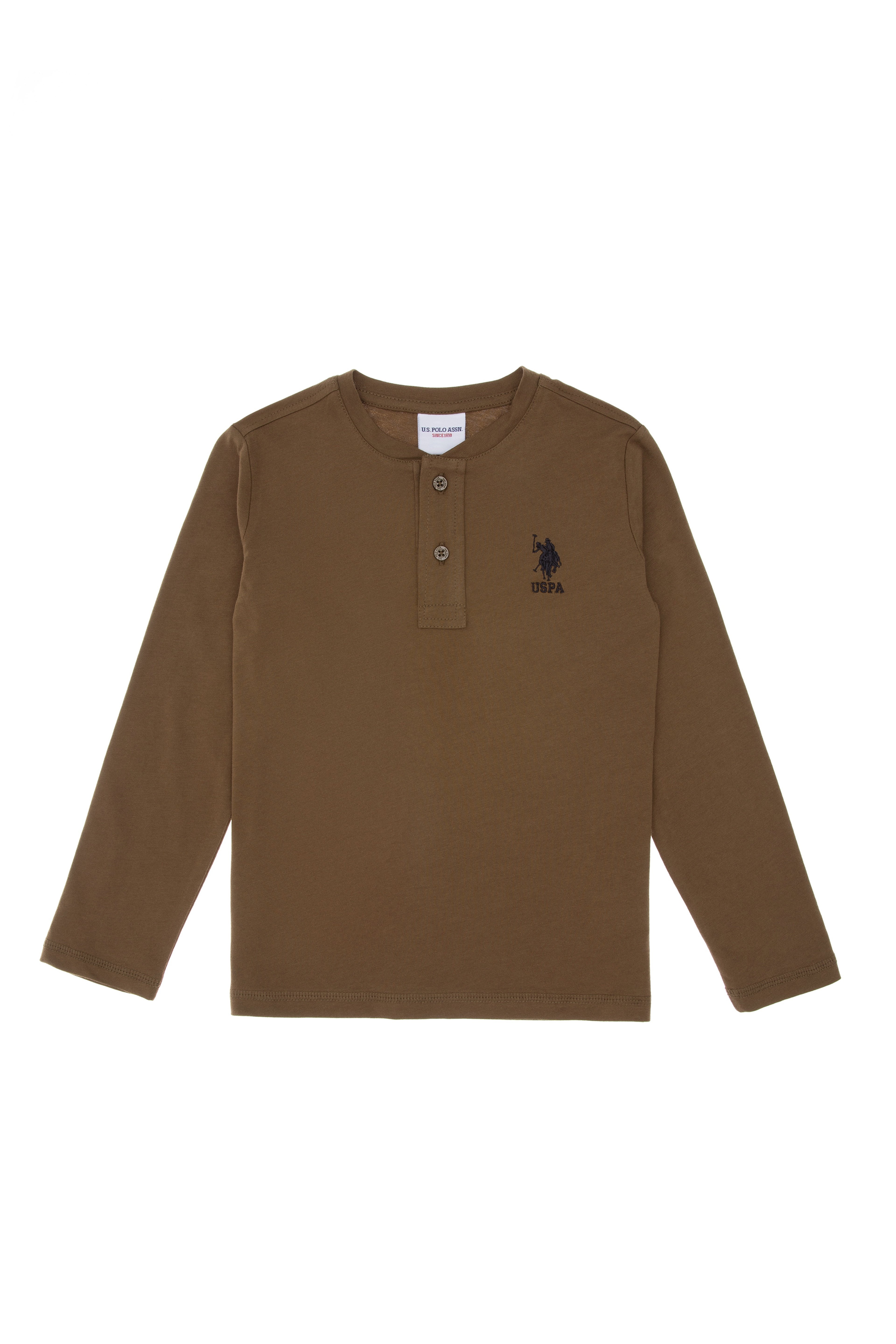 Erkek Çocuk Haki Basic Sweatshirt