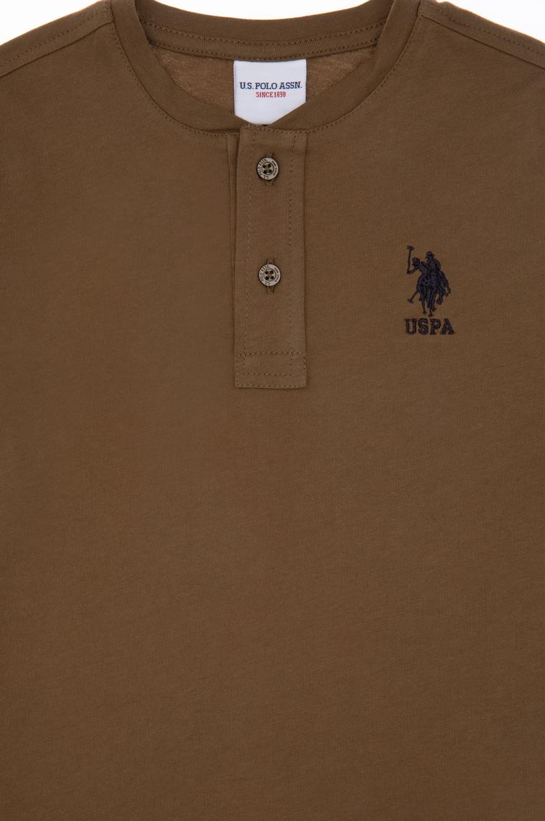 Erkek Çocuk Haki Basic Sweatshirt