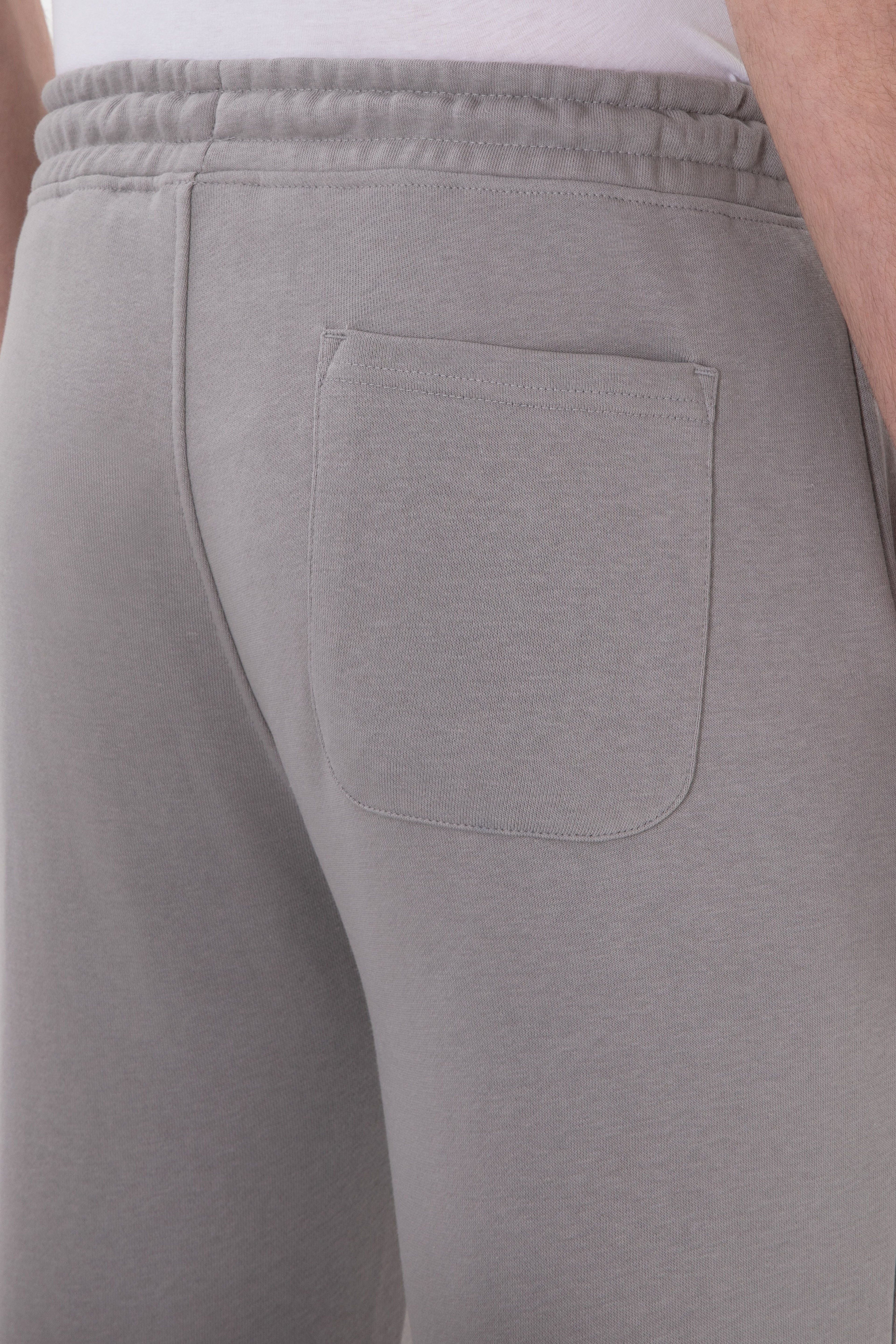Erkek Slim Fit Düz Paça Gri Eşofman Altı