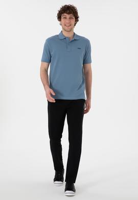 Erkek Slim Fit Düz Paça Siyah Eşofman Altı - 50298020016