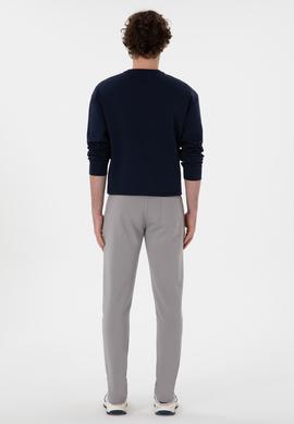 Erkek Slim Fit Düz Paça Gri Eşofman Altı - 50298020103