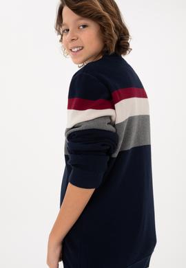 Erkek Çocuk Lacivert Triko Hırka - 50295507008