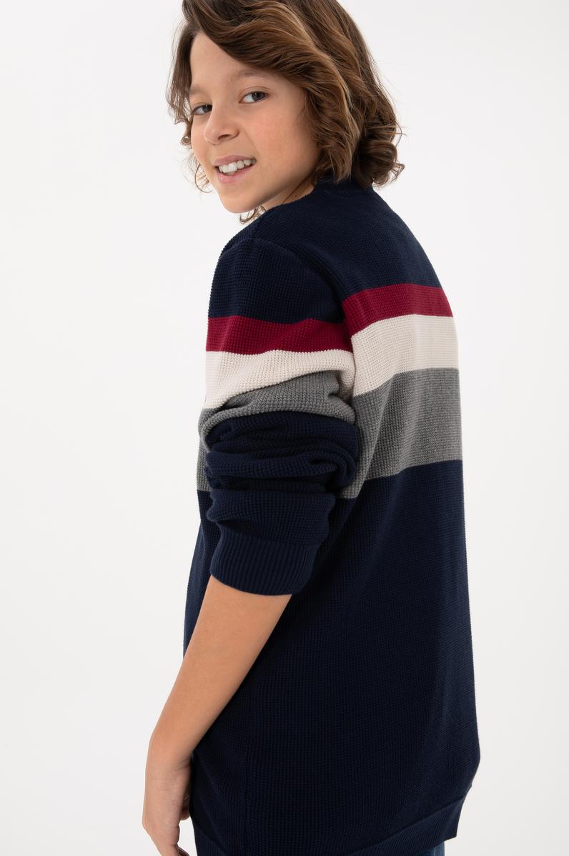 Erkek Çocuk Lacivert Triko Hırka