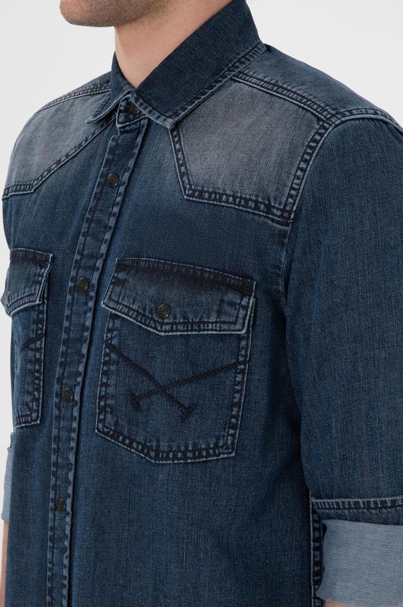 Erkek Mavi Jean Gömlek