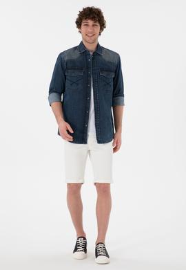 Erkek Mavi Jean Gömlek - 50304343002