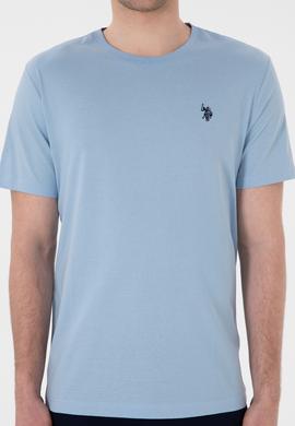 Erkek Açık Mavi Basic Tişört - 50281948054