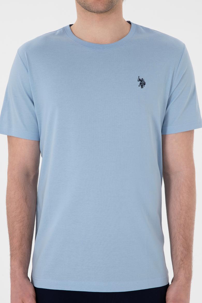 Erkek Açık Mavi Basic Tişört - 50281948054