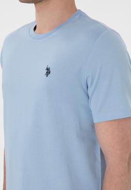 Erkek Açık Mavi Basic Tişört - 50281948054