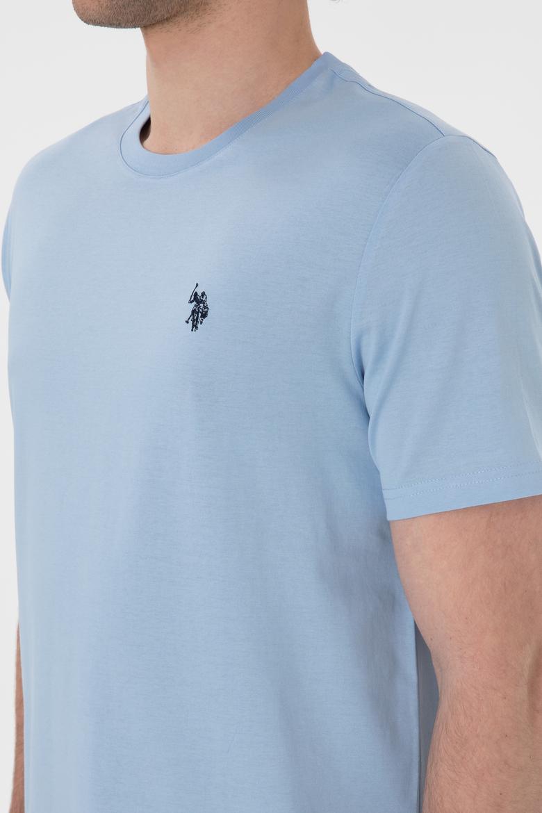 Erkek Açık Mavi Basic Tişört - 50281948054