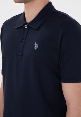 Erkek Regular Fit Polo Yaka Lacivert Basic Tişört - 50298016027