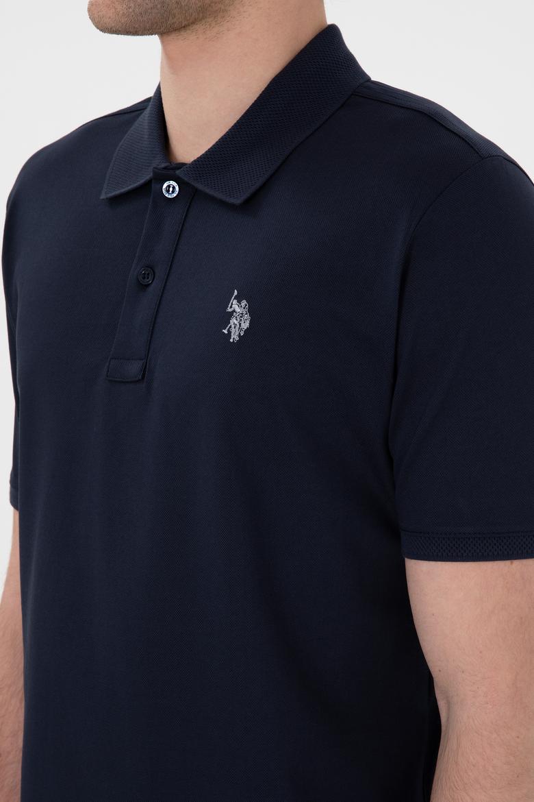 Erkek Regular Fit Polo Yaka Lacivert Basic Tişört - 50298016027