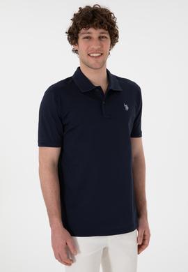 Erkek Regular Fit Polo Yaka Lacivert Basic Tişört - 50298016027