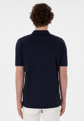 Erkek Regular Fit Polo Yaka Lacivert Basic Tişört - 50298016027