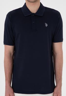 Erkek Regular Fit Polo Yaka Lacivert Basic Tişört - 50298016027