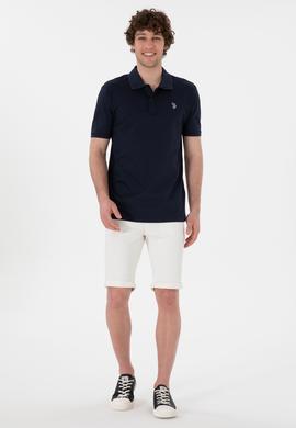 Erkek Regular Fit Polo Yaka Lacivert Basic Tişört - 50298016027