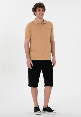 Erkek Regular Fit Siyah Örme Şort - 50298039007