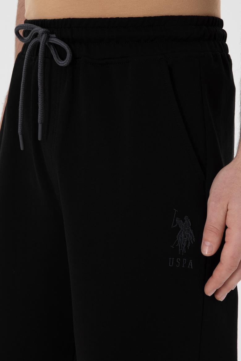 Erkek Regular Fit Siyah Örme Şort - 50298039007