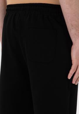 Erkek Regular Fit Siyah Örme Şort - 50298039007